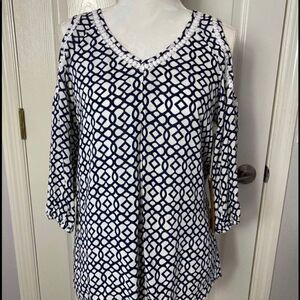 Hailey Lyn Womens Geometric Print Miss
